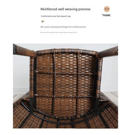 Outdoor Rattan Coffee Table And Chair Set with Cushions