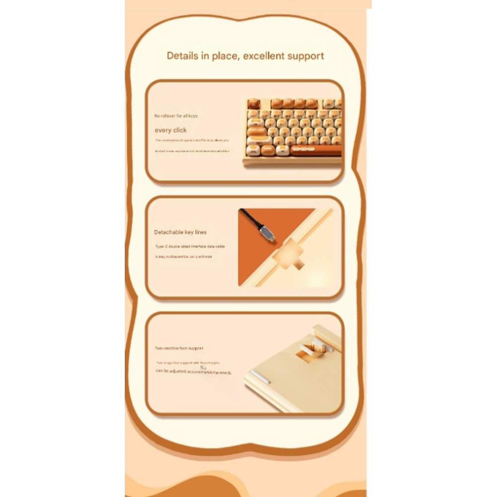 AKKO Mantou Paradise Wireless PBT Keyboard