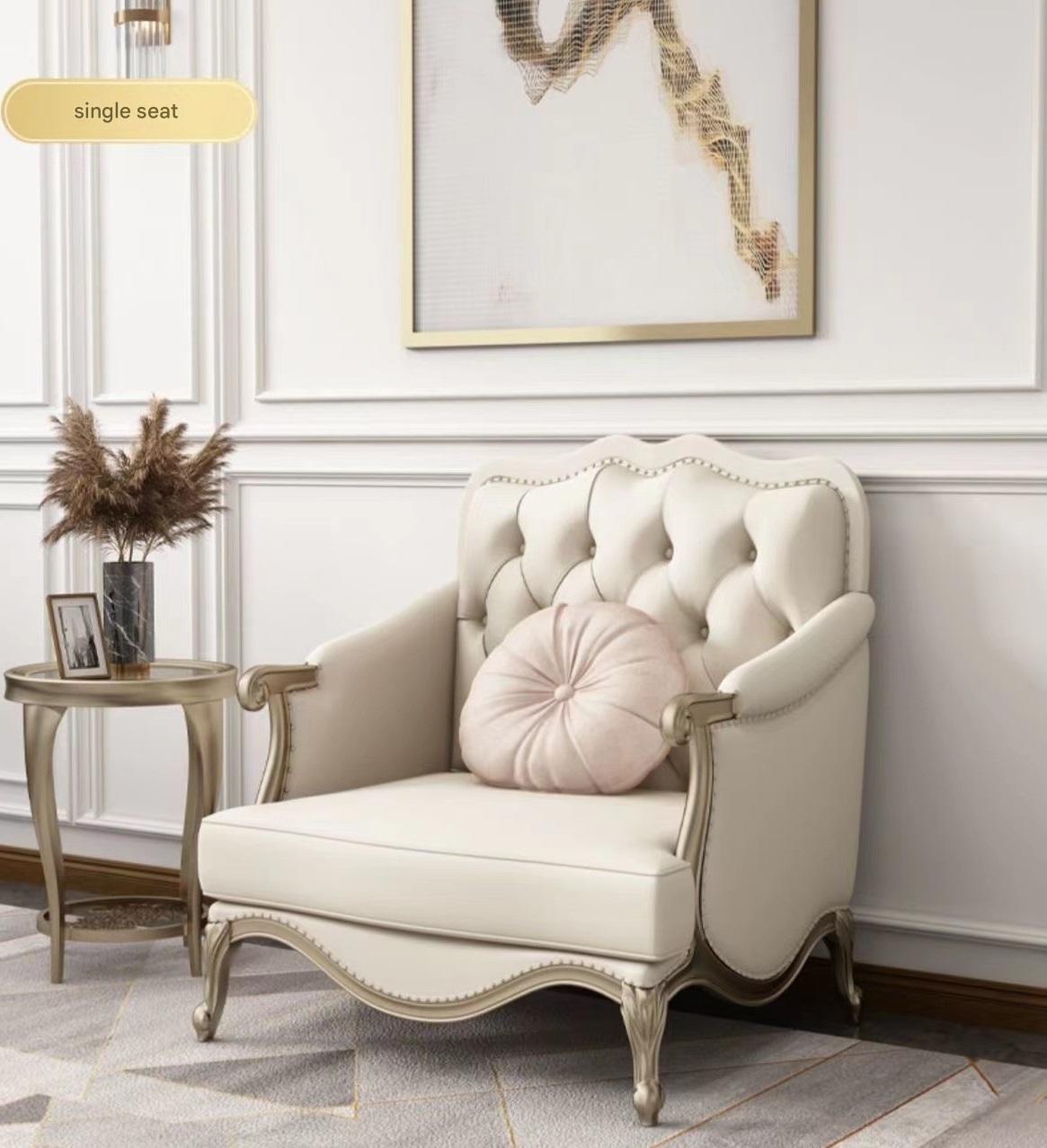 Luxury Leather Sofa Set