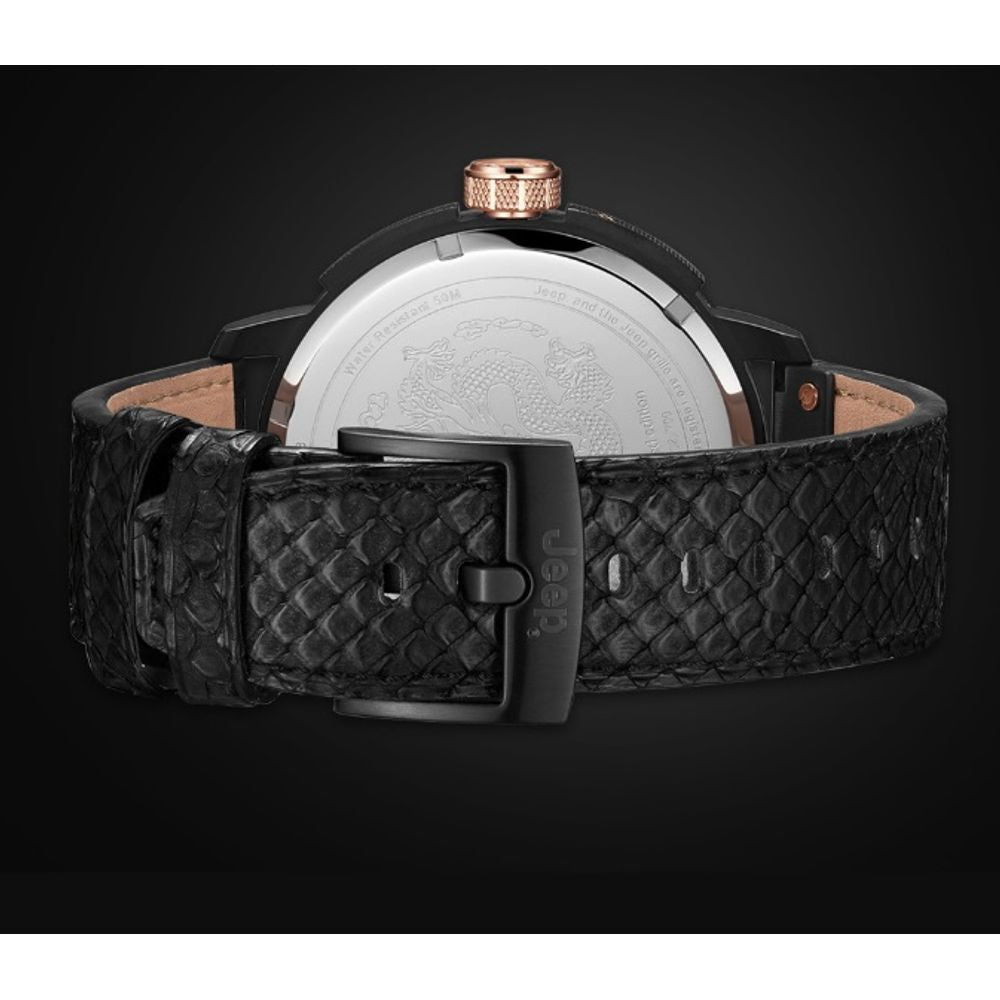 Jeep Wrangler Black Dial Strap Watch