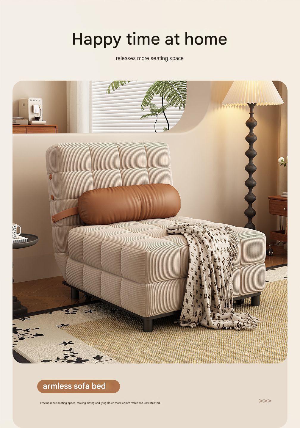 Retro Folding Multifunctional Dual purpose Sofa Bed