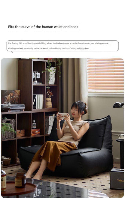 Modern Lazy Single Sofa Chair with Ottoman Footrest