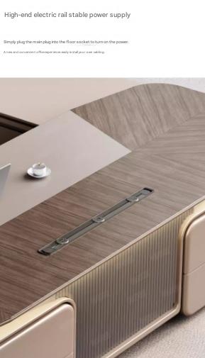 Luxury L-Shaped Office Desk With Chair