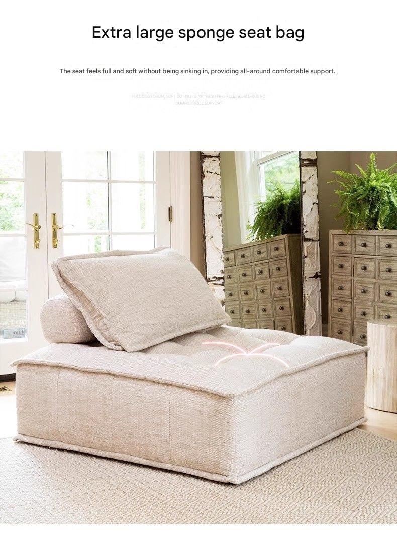 Modern Tofu Block Sofa With Armless