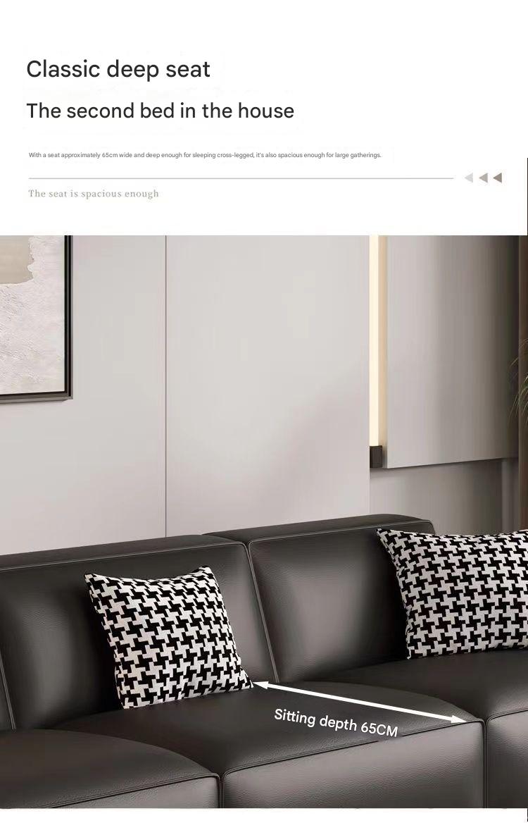 Luxury 3 Seater Leather Sofa