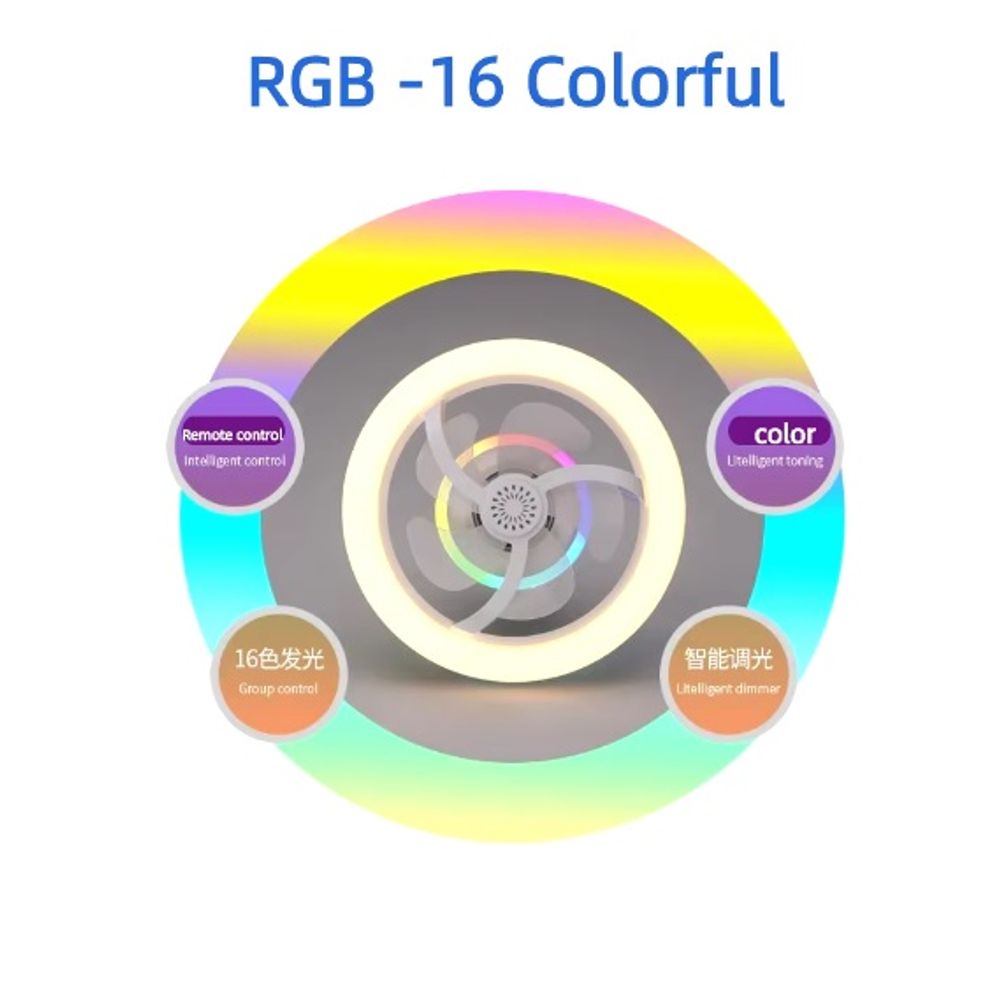 Remote Control Mini Led Light Electric Fan