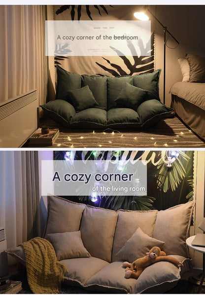 Luxury Folding Floor Sofa Bed with Adjustable Backrest