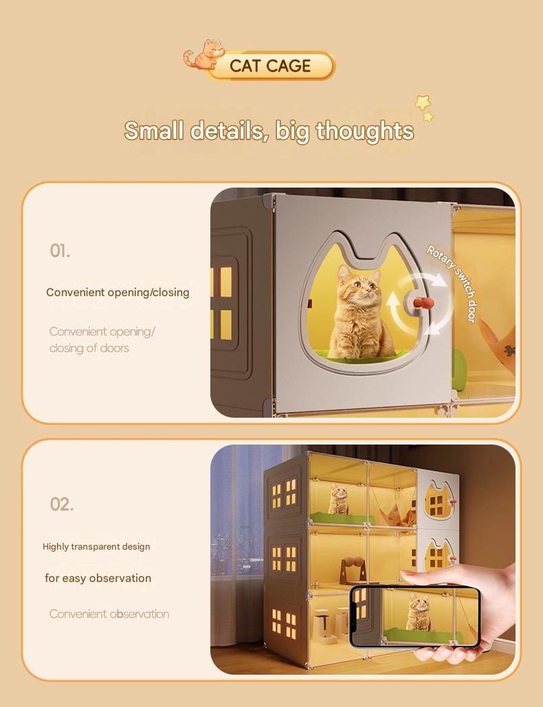 Luxury Indoor Multi Layer Cat Cage