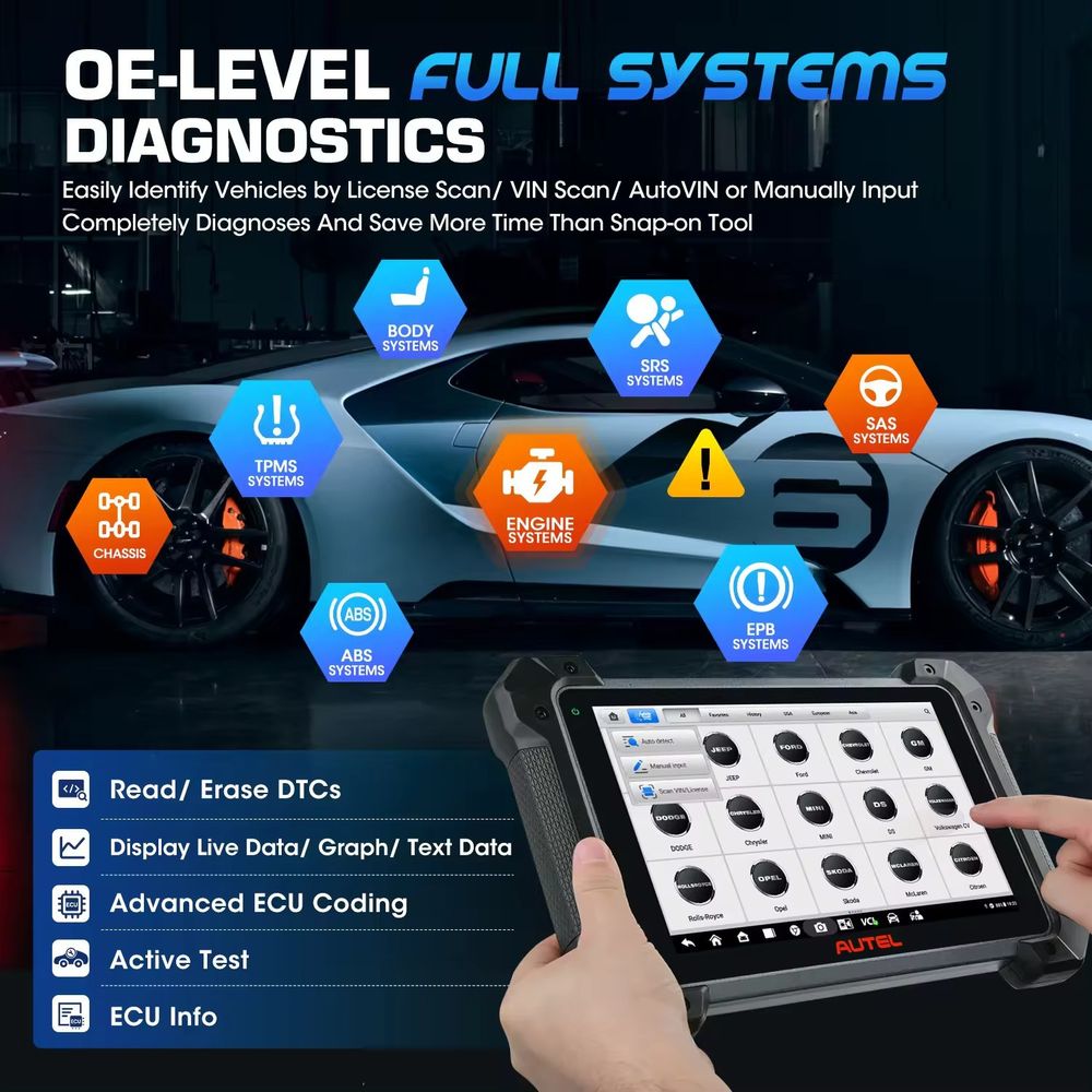 AUTEL MK908 Fault Diagnostic Instrument Detector