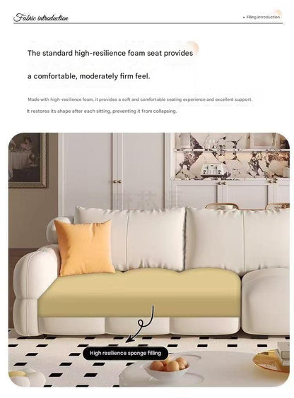 Modern French Barcelona Cloud Velvet Sofa