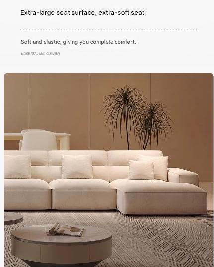 Modern Large Flat Corner Sectional Sofa Set