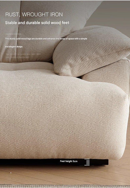 Luxury Chenille Fabric Sofa with Deep Cushions