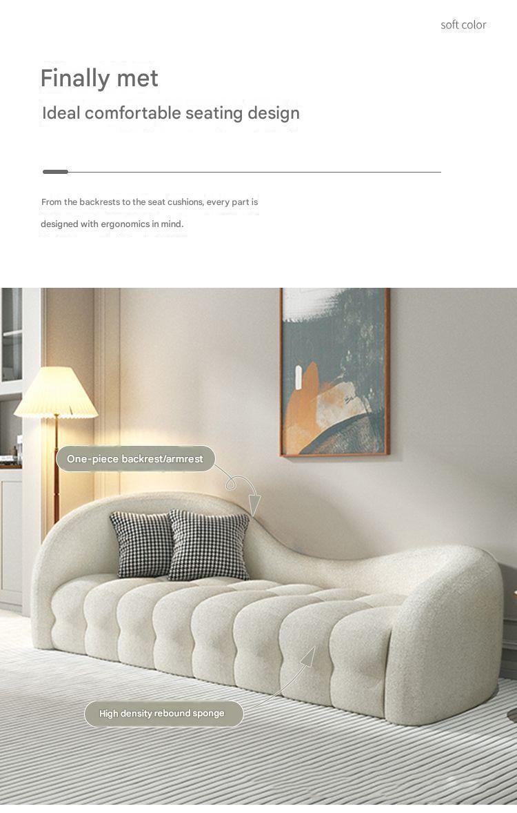 Modern Curved Sofa Set with Accent Chair And Coffee Table