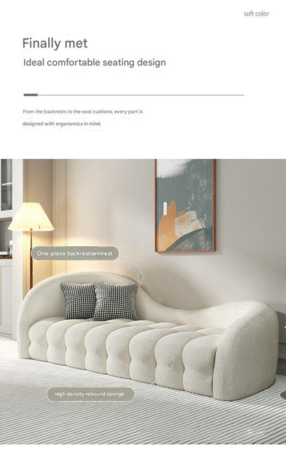 Modern Curved Sofa Set with Accent Chair And Coffee Table