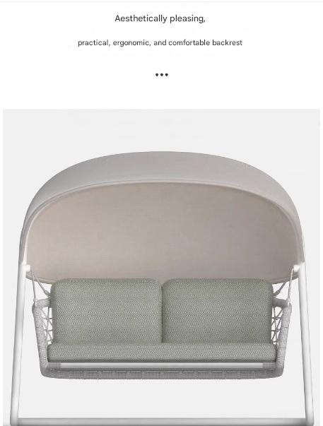 Modern Outdoor Swing Sofa with Canopy