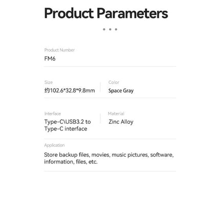 EAGET FM6 1TB Fingerprint Unlocking SSD Hard Drive