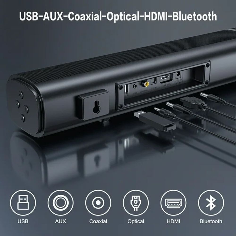 2.1ch Sound Bars for Smart TV with Subwoofer Set