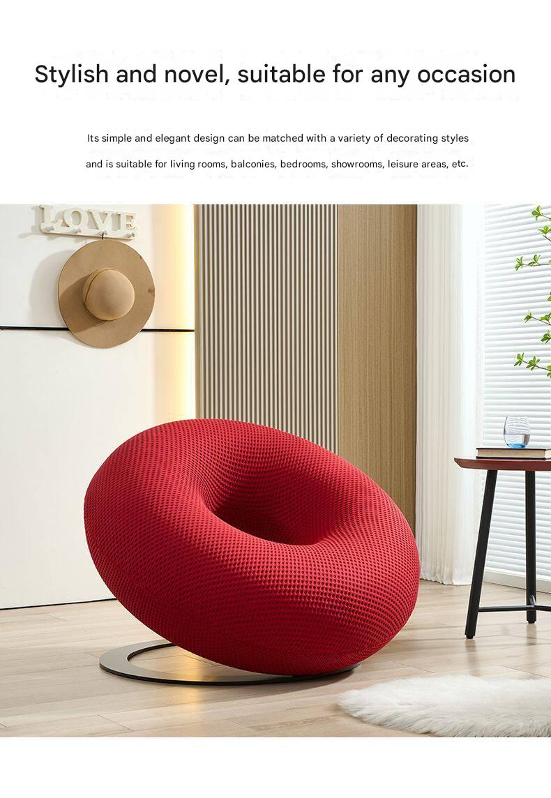 Modern Donut Swivel Single Lazy Sofa Chair