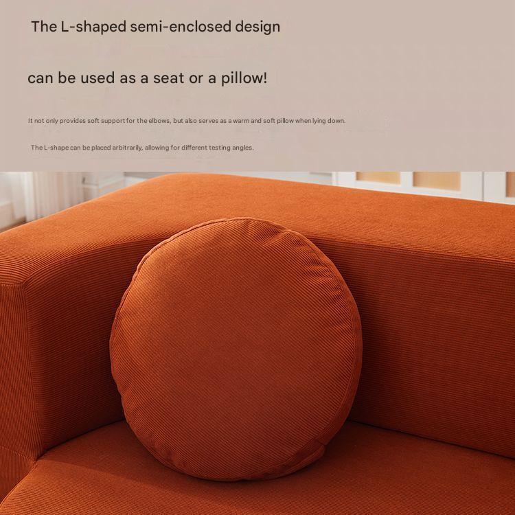 Modern Curved Foldable Fabric Sofa