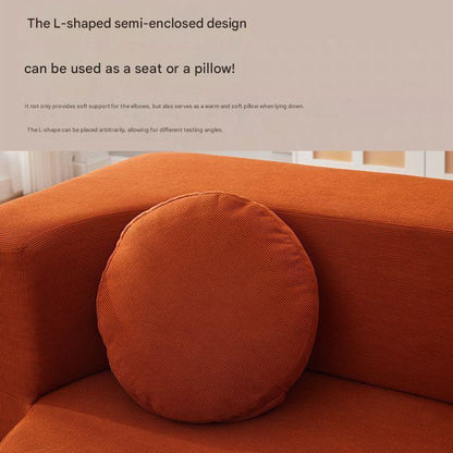 Modern Curved Foldable Fabric Sofa