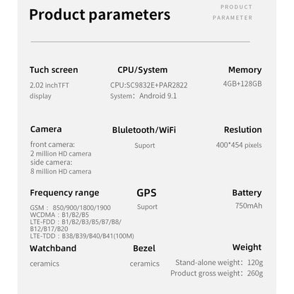 LOKMAT APPLLP 3 MAX 2 Android 4G SIM Smart Watch