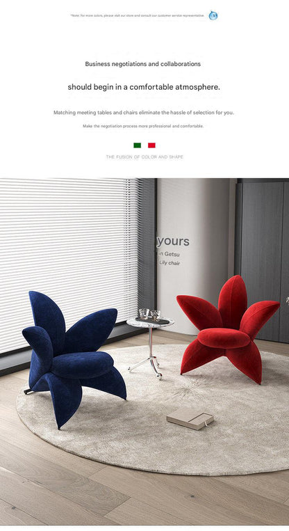 Luxury Lily Flower Sofa Chair