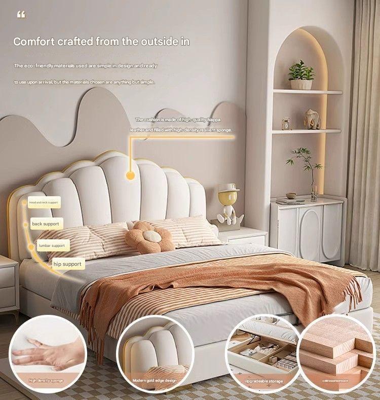 Luxury Leather King Size Bed