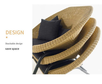 Modern Rattan Outdoor Sofa Set With Coffee Table