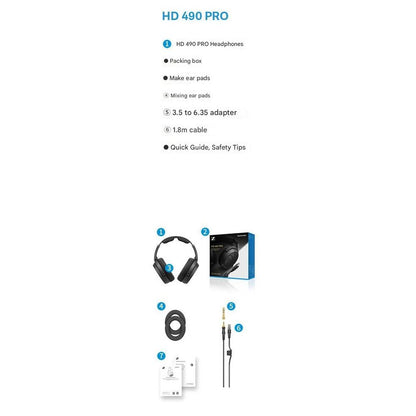 HD 490 Pro Wired Headphones