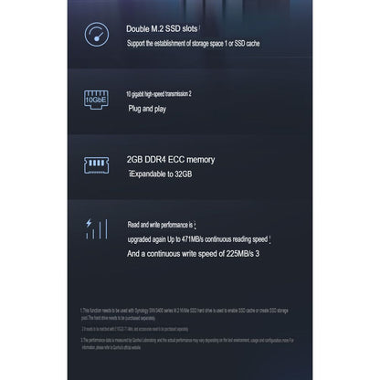 Synology DS723+ Dual-Core 2-bay NAS Network Storage Server