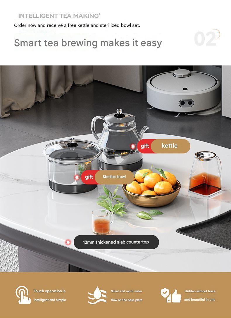 Luxury Modern Tea Table Set with Chairs
