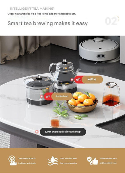 Luxury Modern Tea Table Set with Chairs