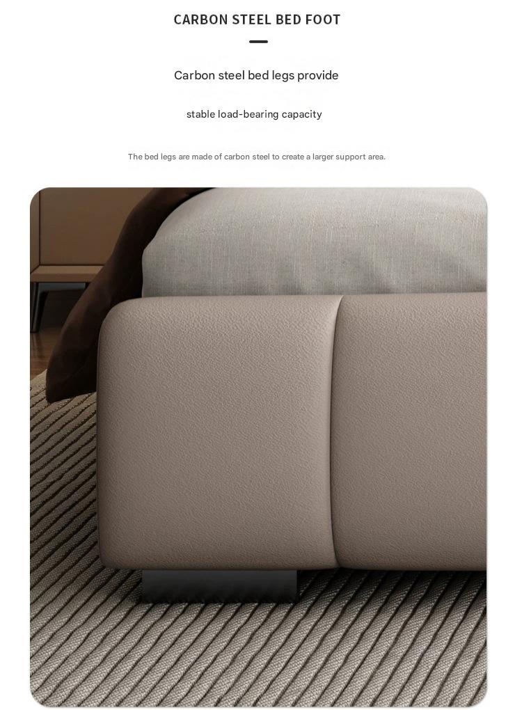 Modern Light Luxury Leather Bed