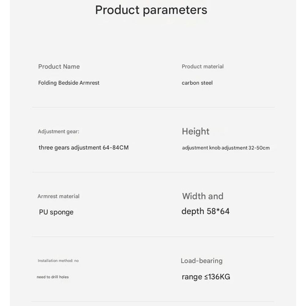 Elderly Bedside Safety Rail & Support Aid Stand