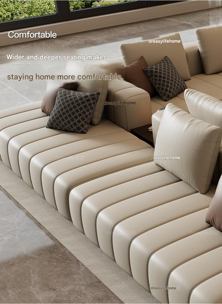 Modern Modular Luxury  Piano Key Sectional Sofa Set