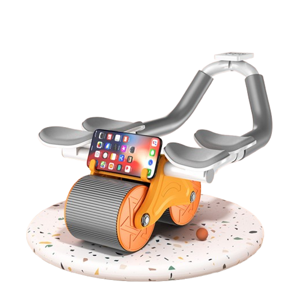 Multifunctional Automatic Abdominal Wheel with Mobile Holder