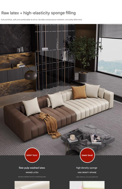 Italian Light Luxury Piano Key Sofa Set