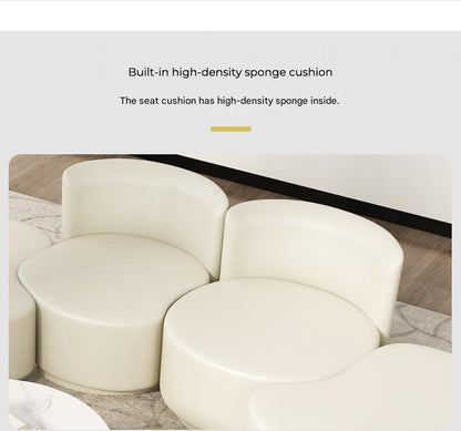Luxury Lounge Chair With Curved Backrest