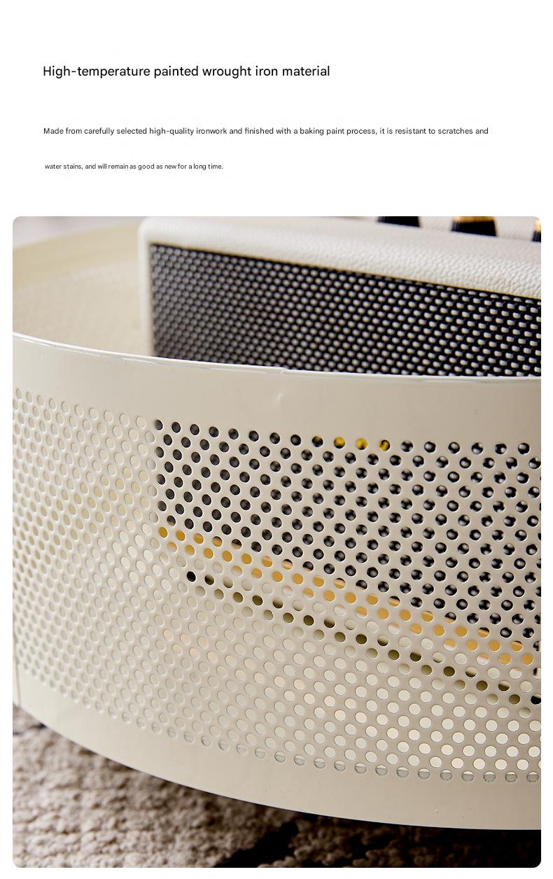 Modern Bedroom Bedside Trolley Table with Glass Shelf