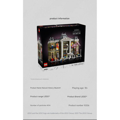 LEGO 10326 Natural History Museum Building Blocks Set