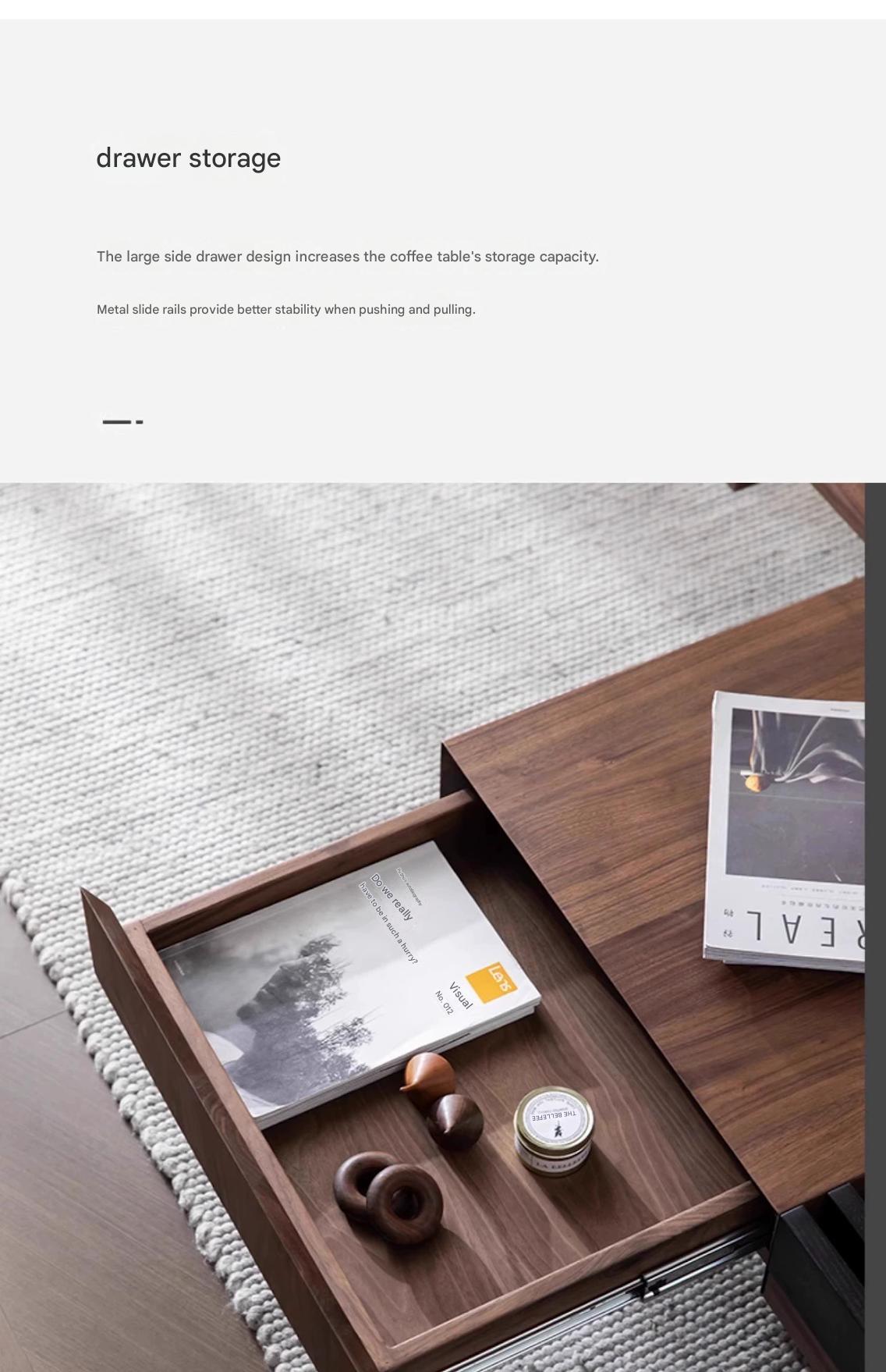 Multifunctional Wooden Tea Table