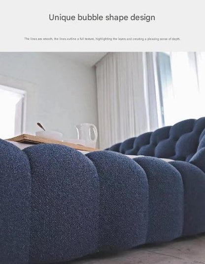 Luxury Elegant Teddy Velvet Bubble Bed