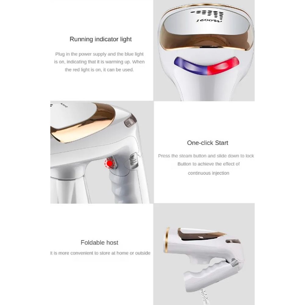 1600W Folding Powerful Garment Steamer