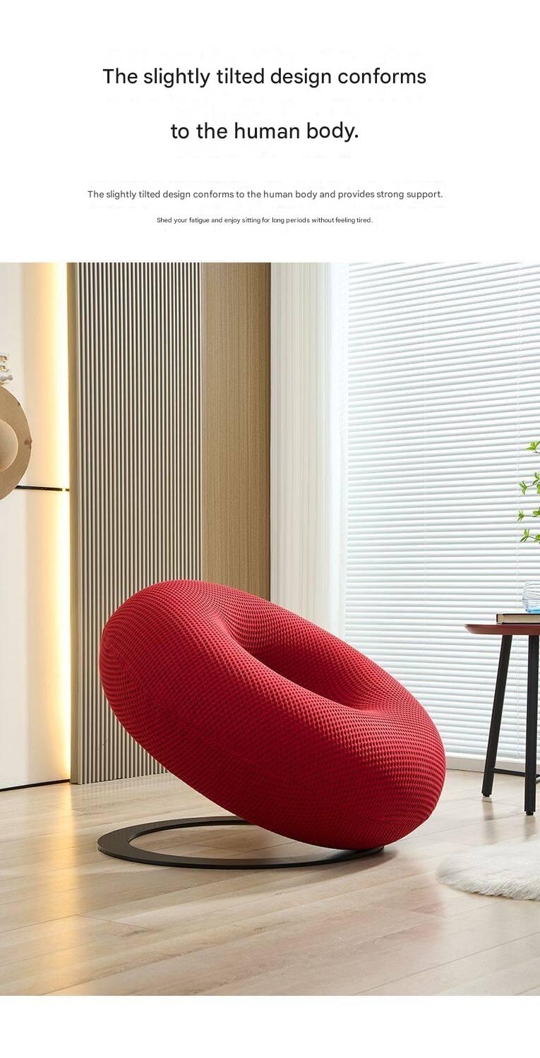 Modern Donut Swivel Single Lazy Sofa Chair