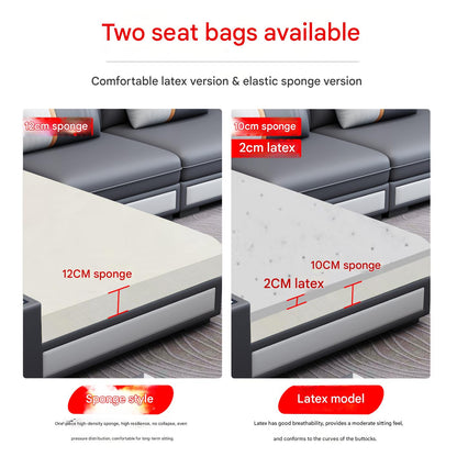 Modern Multifunctional U-Shaped Leather Sofa Set