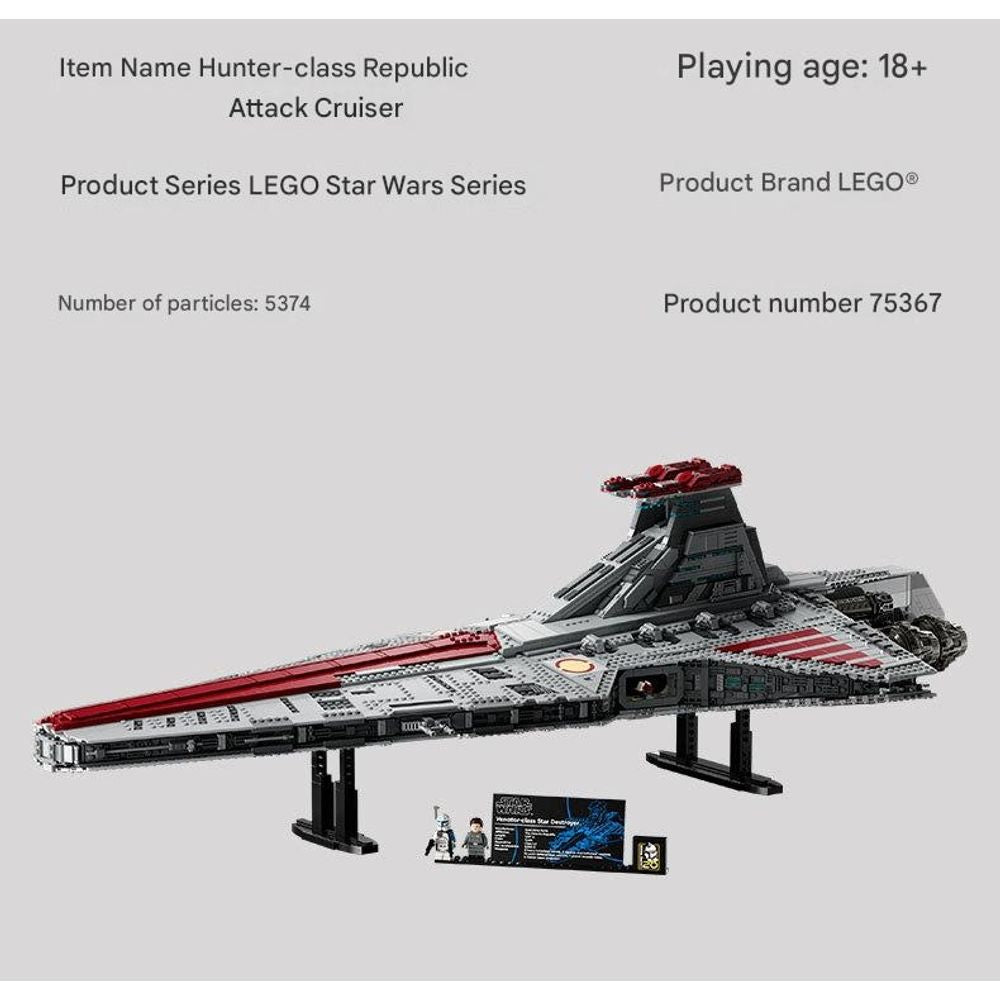 LEGO 75367 UCS Hunter Class Star Destroyer Building Block Set
