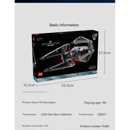 LEGO 75382 UCS Star Wars TIE Interceptor Blocks Set