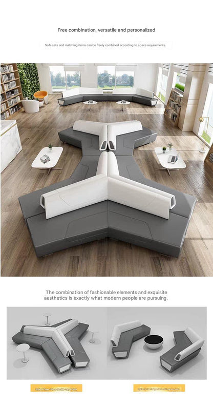 Luxury V-Shaped Lobby Sofa
