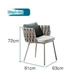 Luxury Outdoor Rattan Dining Table Set with 6 Chairs
