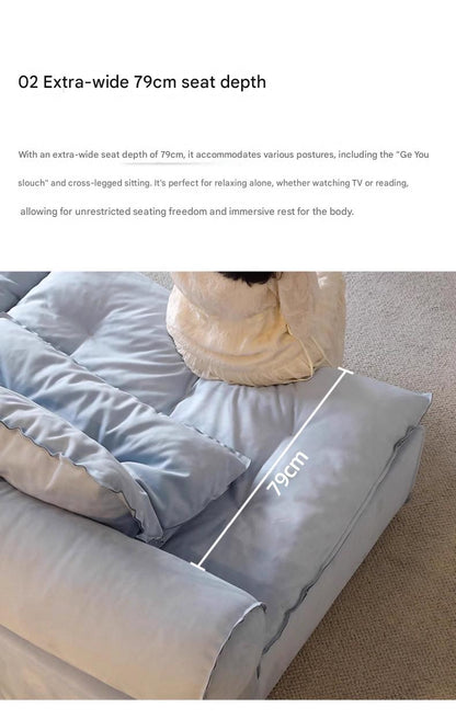 Modern Modular Fabric Sofa Bed with Deep Cushion Seating